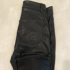 H&M LEATHER PANTS